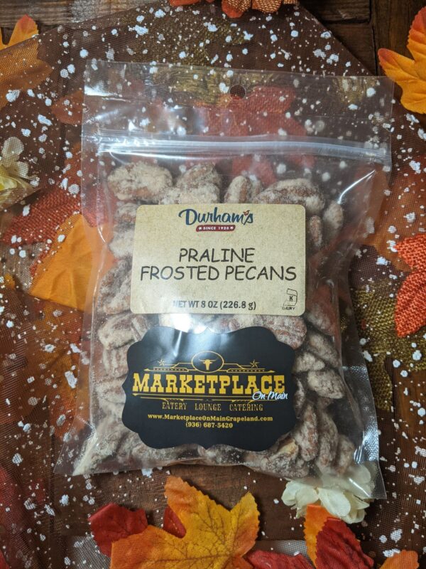 Durham's Praline Frosted Pecans - Marketplace On Main Grapeland Tx
