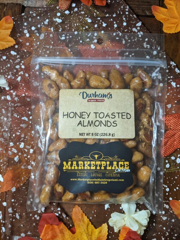 Durham's Honey Toasted Almonds - Marketplace On Main Grapeland Texas