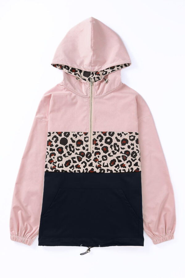 Pink / Black Leopard Hoodie